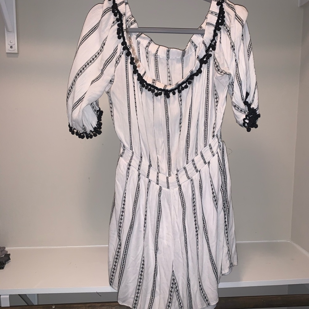 Off the shoulder plus size jump suit